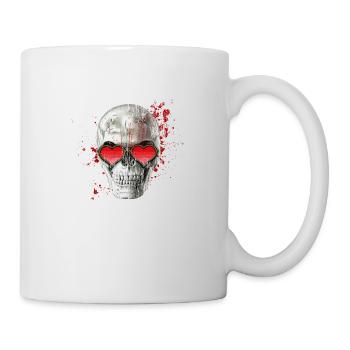 Love skull - Tasse - Weiß - Rechts