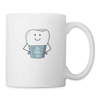 Implantatkrone - Tasse - Weiß - Rechts