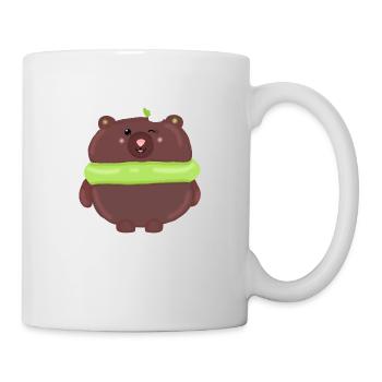 macaroon bear - Tasse - Weiß - Rechts