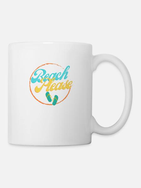 Beach Please - Mug - white