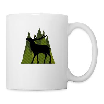 Cerf - Mug blanc - blanc - Droite