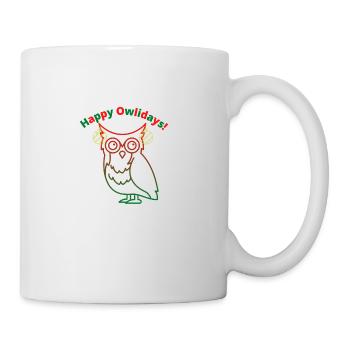 Pull de Noël | Happy Owlidays - Mug blanc - blanc - Droite