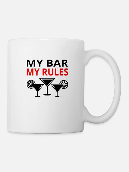 Bar - Tasse - Weiß
