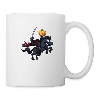 Gruseliger Halloween-Reiter - Tasse - Weiß - Rechts
