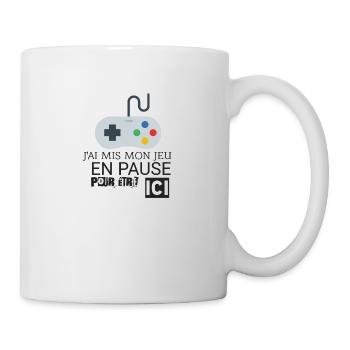 JEU EN PAUSE - Mug blanc - blanc - Droite