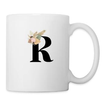 letter R flowers - Mug - white - Right