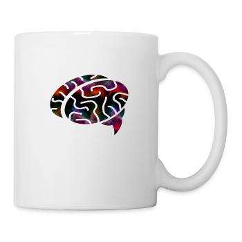Cerveau de couleur - Mug blanc - blanc - Droite