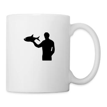 Angeln - Tasse - Weiß - Rechts