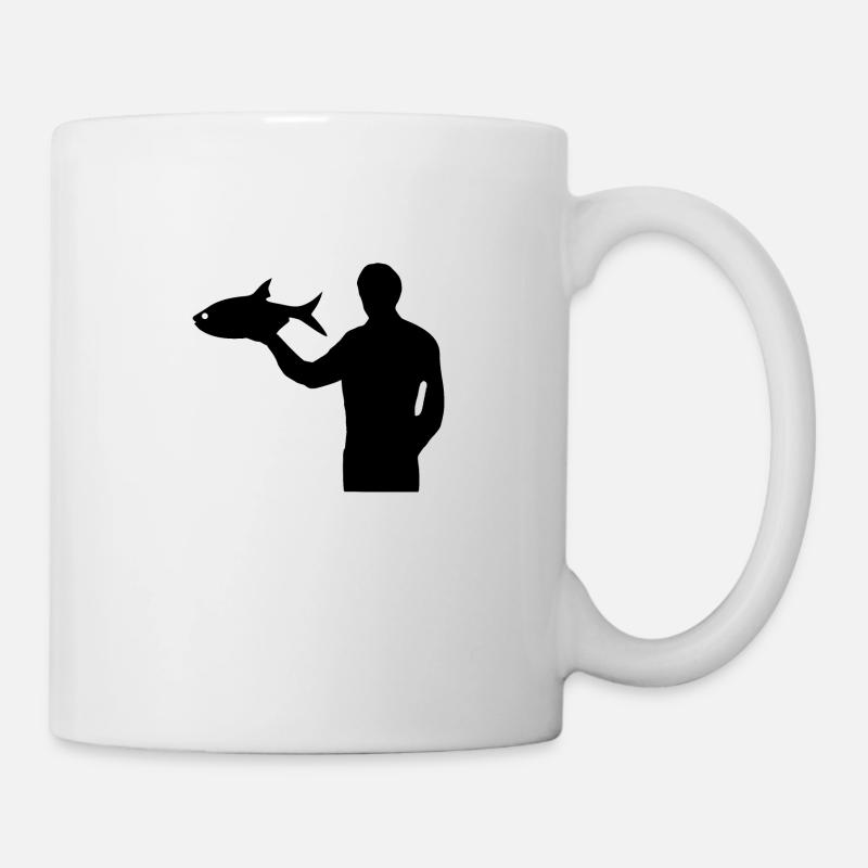 Pêche - Mug blanc - blanc
