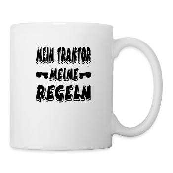 Traktor - Tasse - Weiß - Rechts