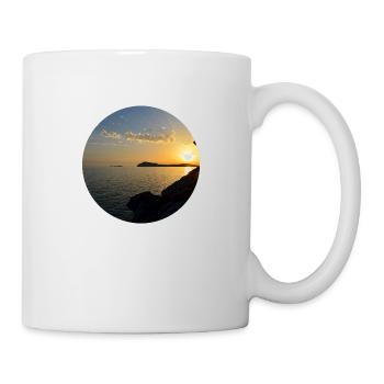 Sonnenuntergang Foto - Tasse - Weiß - Rechts