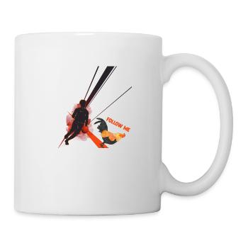 poule basket humour basketteur basketteuse coq - Mug blanc - blanc - Droite