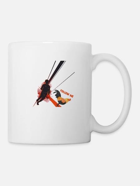 poule basket humour basketteur basketteuse coq - Mug blanc - blanc
