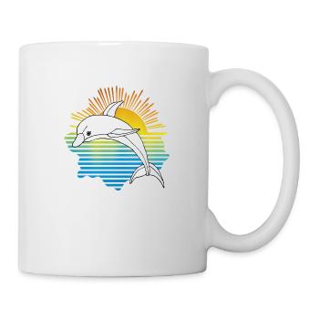 Delfin - Tasse - Weiß - Rechts