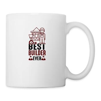 Best Builder Ever - black - Bauherr - Mug - white - Right