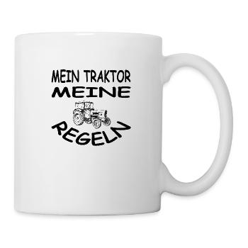 Traktor - Tasse - Weiß - Rechts