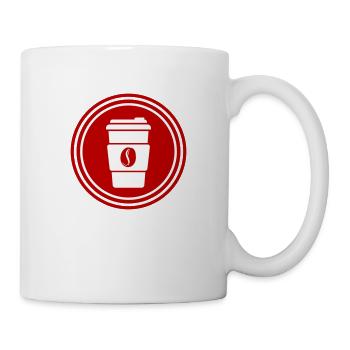 Symbole du café - Mug blanc - blanc - Droite