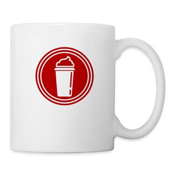 Kaffee Icon - Tasse - Weiß - Rechts