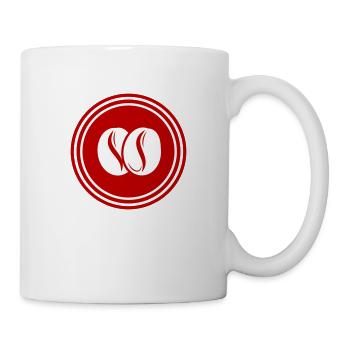Kaffeebohne Symbol - Tasse - Weiß - Rechts