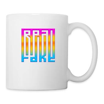 denken falsche positive Gedanken glückliche Meditation - Tasse - Weiß - Rechts