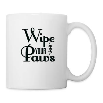 Wipe Your Paws - Tasse - Weiß - Rechts