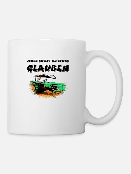 Traktor - Tasse - Weiß