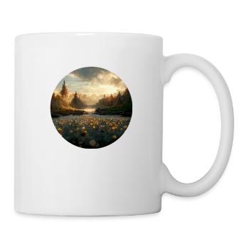 Phantas world with sun and clouds - Mug - white - Right