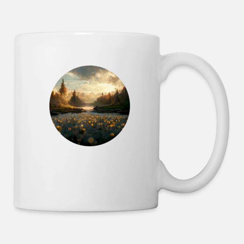 Le monde de Phantas avec le soleil et les nuages - Mug blanc - blanc