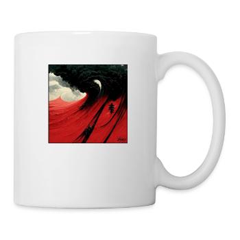 red sky - Mug blanc - blanc - Droite