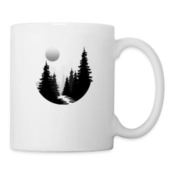 Landscape Round Geometric shape - Mug - white - Right