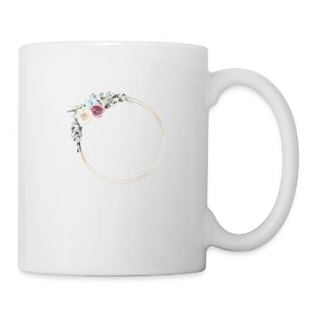 Spring Floral circle customizable - Mug - white - Right