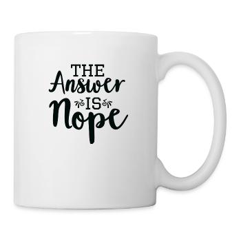 La réponse est nonpe - Mug blanc - blanc - Droite