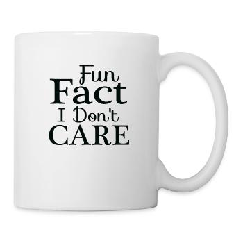 Fun Fact I Don't Care - Mug - white - Right