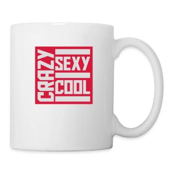 crazy sexy cool Design - Tasse - Weiß - Rechts