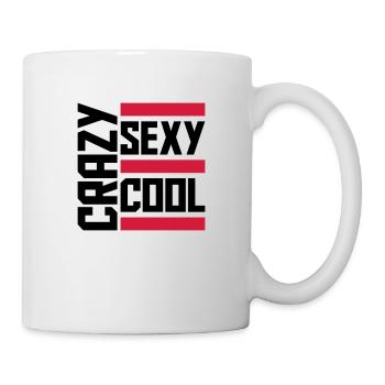 crazy sexy cool Design - Tasse - Weiß - Rechts