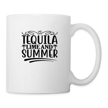 tequila lime et été - Mug blanc - blanc - Droite