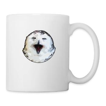 glückliche Eule - Tasse - Weiß - Rechts