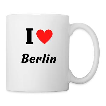 I love Berlin - Tasse - Weiß - Rechts