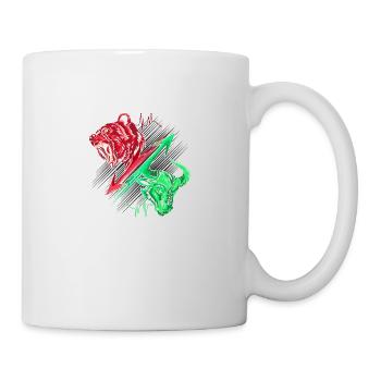 Bear vs Bull - Mug - white - Right
