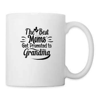 Les meilleures mamans sont promues grand-mère - Mug blanc - blanc - Droite