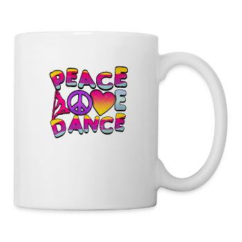 Danse de l’amour de la paix - Mug blanc - blanc - Droite