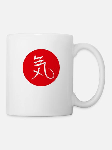 Énergie en kanji japonais belle écriture - Mug blanc - blanc