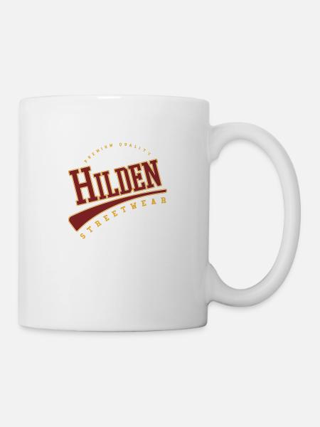 Hilden Deutschland College High School Style - Tasse - Weiß