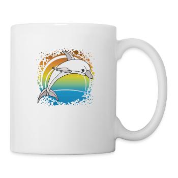Delfin - Tasse - Weiß - Rechts