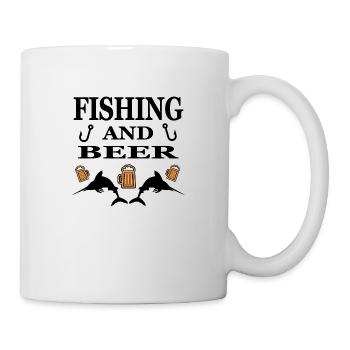 Pêche - Mug blanc - blanc - Droite