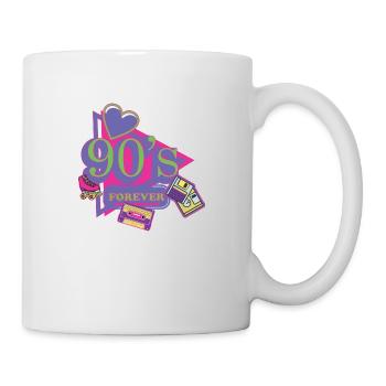 Proverbes des années 1990 Idée cadeau des années 90 - Mug blanc - blanc - Droite