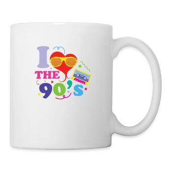 Proverbes des années 1990 Idée cadeau des années 90 - Mug blanc - blanc - Droite