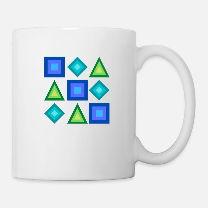 Flächen - Tasse - Weiß