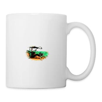 Traktor - Tasse - Weiß - Rechts