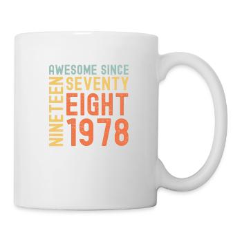 Génial depuis 1978 Année du cadeau d’anniversaire - Mug blanc - blanc - Droite